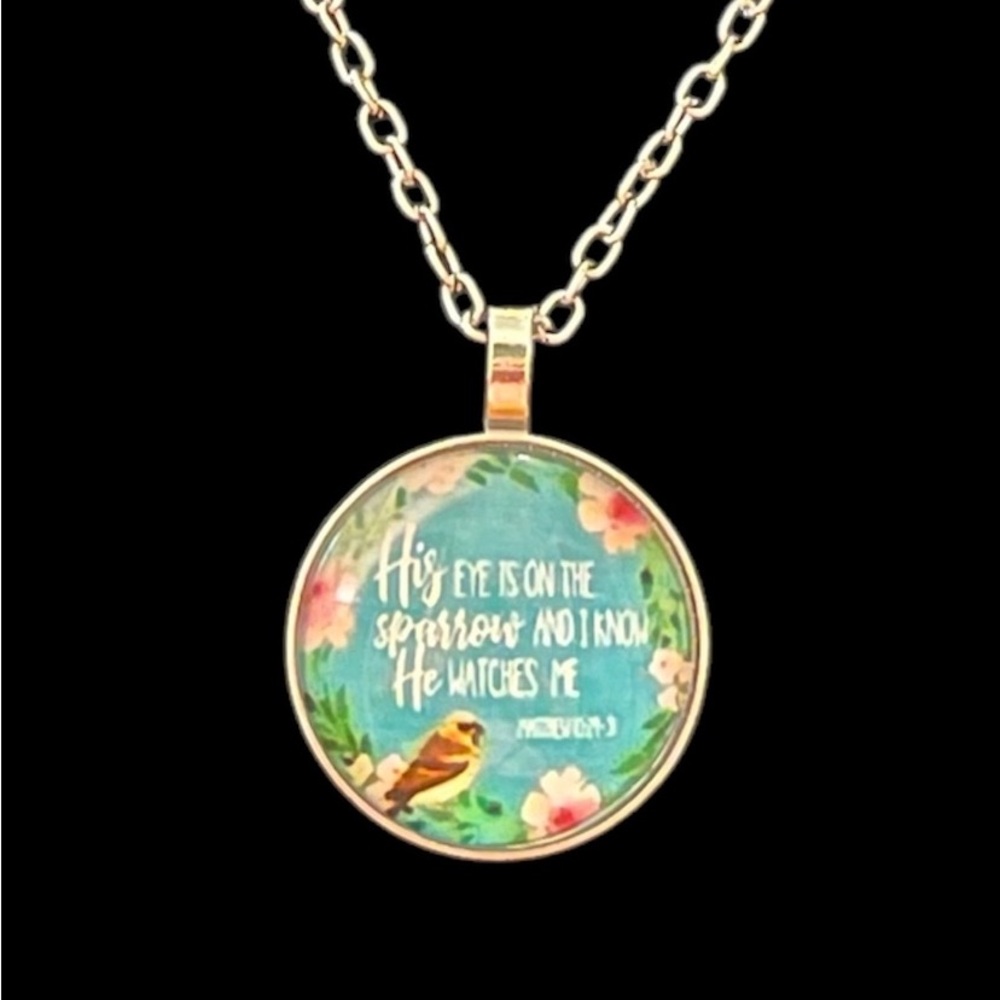 Inspirational Sparrow Pendant Necklace - Picture 4 of 6